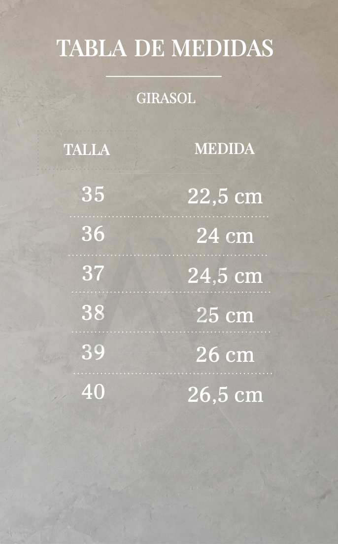 Guía de Tallas